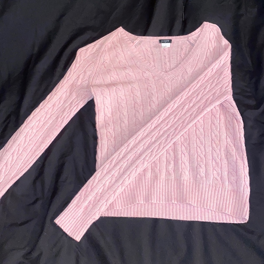 Pink J Crew Sweater